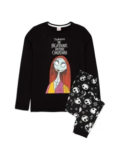 Noir - Vanilla Underground Womans Disney The Nightmare Before Noël Multicoloured Long Sleeve Long Leg 100% Cotton Pyjamas Set