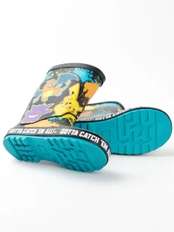 Noir - Vanilla Underground Kid Bottes en caoutchouc Pokemon enfant avec poignées