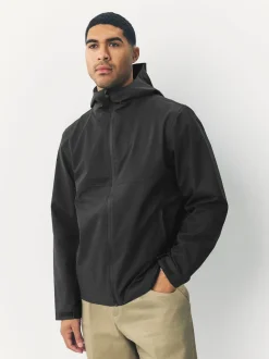 Noir - Veste à capuche imperméable DryTech