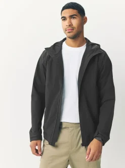 Noir - Veste à capuche imperméable DryTech