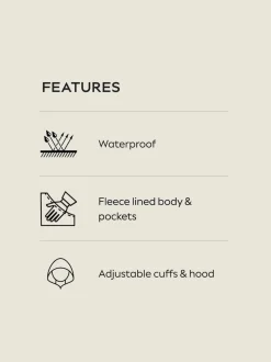 Noir - Veste à capuche imperméable DryTech