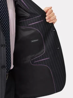 Noir - Veste de costume Brook Taverner en laine