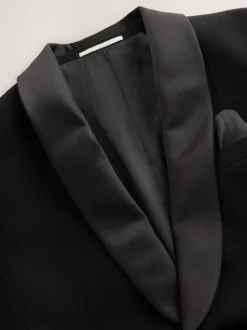 Noir - Veste de costume Coupe ajustée à sequins
