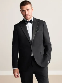 Noir - Veste de costume en 100% laine italienne Nova Fides Signatures Coupe classique