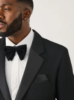 Noir - Veste de costume Motionflex extensible ajustée aux muscles