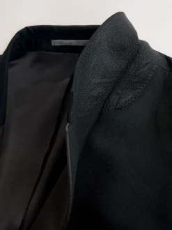 Noir - Veste de costume Motionflex extensible ajustée aux muscles