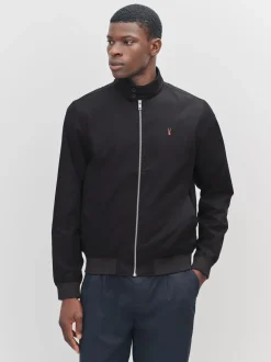Noir - Veste Harrington à doublure Imperméable À carreaux