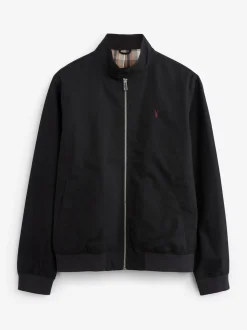 Noir - Veste Harrington à doublure Imperméable À carreaux