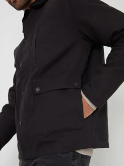 Noir - Veste légère Threadbare en sergé