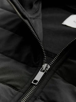 Noir - Veste sans manche hybride zippée
