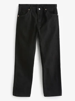 Noir - Wrangler Original Fit 13MWZ Cowboy Cut 100% Cotton Jeans
