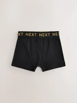 Noir avec ceinture Or - Lot de 5 boxers (1.5-16ans)
