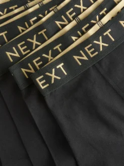 Noir avec ceinture Or - Lot de 10 boxers (1.5-16ans)