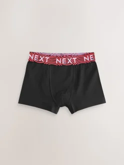 Noir avec taille brillante - Lot de 7 boxers (2-16ans)