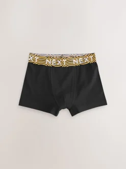 Noir avec taille brillante - Lot de 7 boxers (2-16ans)