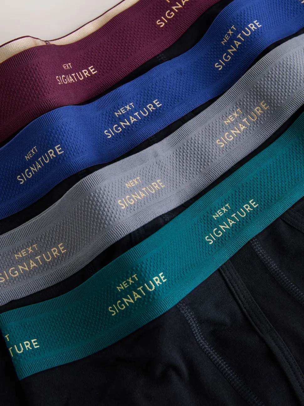 Noir avec taille colorée - Lot de 4 - Boxers Signature A-Fronts