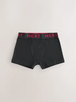 Noir avec taille de couleur contrastante - Lot de 10 boxers (1.5-16ans)