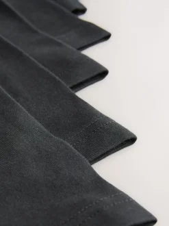 Noir avec taille de couleur contrastante - Lot de 10 boxers (1.5-16ans)