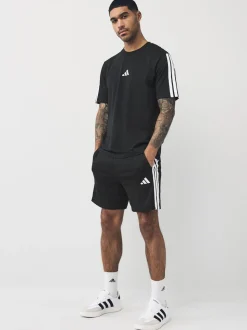 Noir blanc - adidas Essentiel 3-Court en éponge Rayure