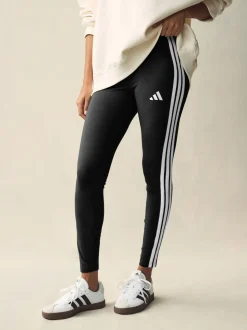 Noir blanc - Leggings adidas Essentials en coton à 3 bandes