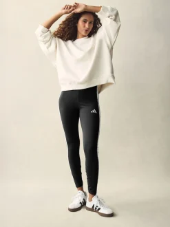 Noir blanc - Leggings adidas Essentials en coton à 3 bandes
