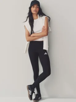 Noir blanc - Leggings adidas Essentials en coton à 3 bandes