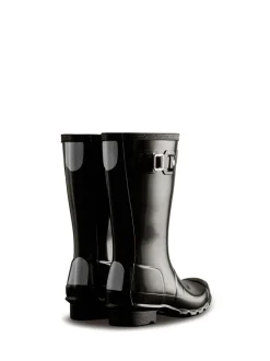 Noir brillant - Hunter Big Kids Original Wellies