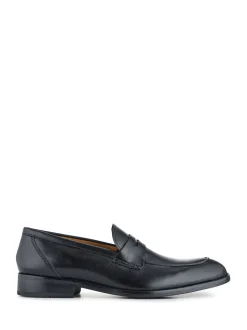 Noir chrome - Mocassins Jones Bootmaker Penny en cuir