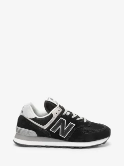 Noir chrome - New Balance Mens 574 Trainers