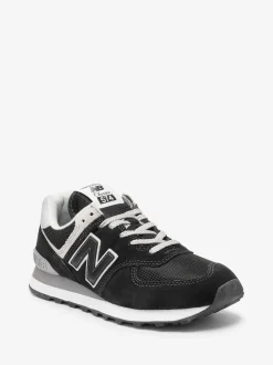 Noir chrome - New Balance Mens 574 Trainers