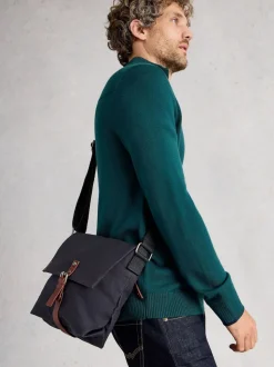 Noir chrome - Sac à bandoulière White Stuff Charlie en toile