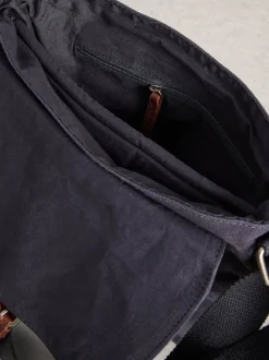 Noir chrome - Sac à bandoulière White Stuff Charlie en toile