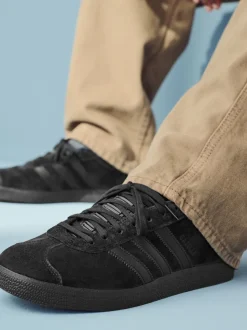 Noir foncé - adidas Originals Gazelle Trainers