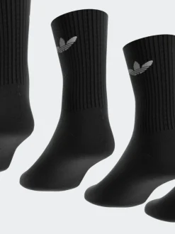 Noir foncé - Lot de chaussettes adidas originals Trefoil Col Rond Chaussettes 6