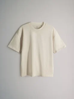 Noir gris blanc - The Set lot de 4 t-shirts en coton à manches courtes