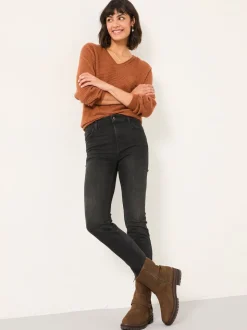 Noir lavé - FatFace Slim Jeans