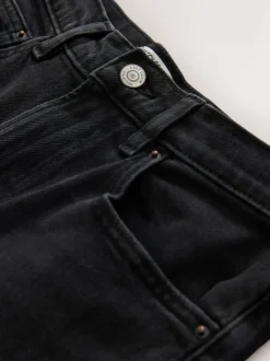 Noir lavé - Jean colonne extensible Mom Comfort