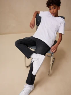 Noir lavé - Jeans extensibles (3-17yrs)