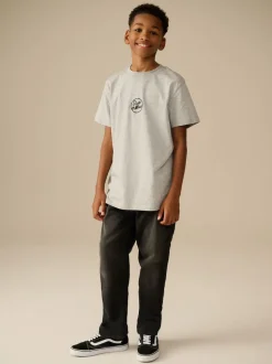 Noir lavé - Jeans extensibles (3-17yrs)