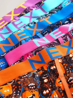 Noir motif monstre - Boxers avec ouverture sur le devant