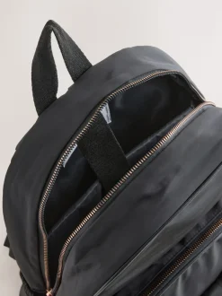 Noir motif nœuds - sac à dos