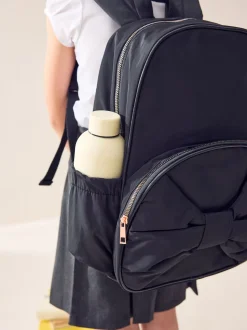 Noir motif nœuds - sac à dos