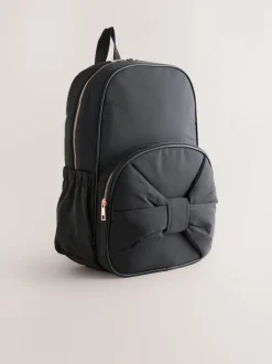 Noir motif nœuds - sac à dos