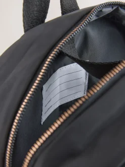 Noir motif nœuds - sac à dos