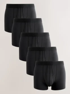 Noir Motionflex - Boxer A-Front en coton riche