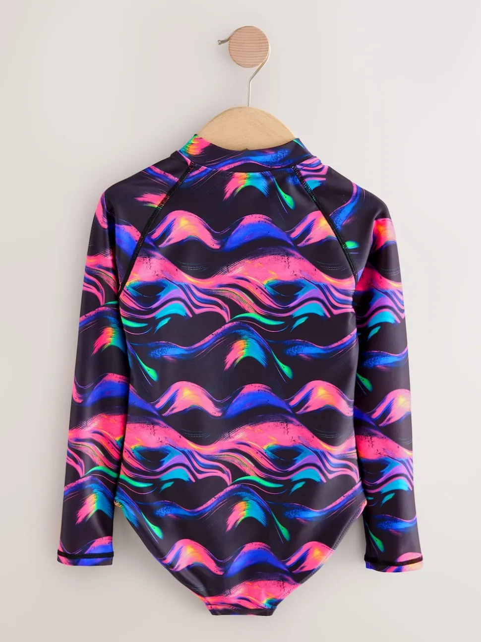 Noir multicolore - Maillot de bain Sunsafe à manches longues (3mois-16ans)