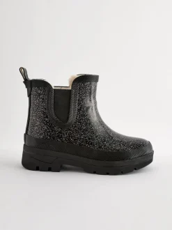 Noir pailleté - Chelsea Wellies