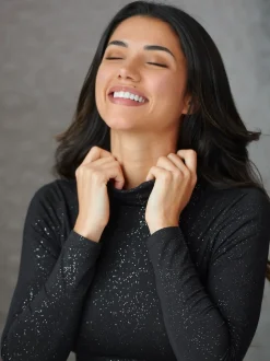 Noir pailleté - Pour Moi Thermique seconde peau