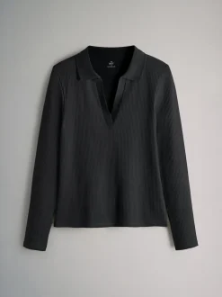 Noir/ rose/ blanc - The Set lot de 3 polos côtelés à manches longues