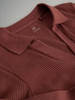 Noir/ rose/ blanc - The Set lot de 3 polos côtelés à manches longues